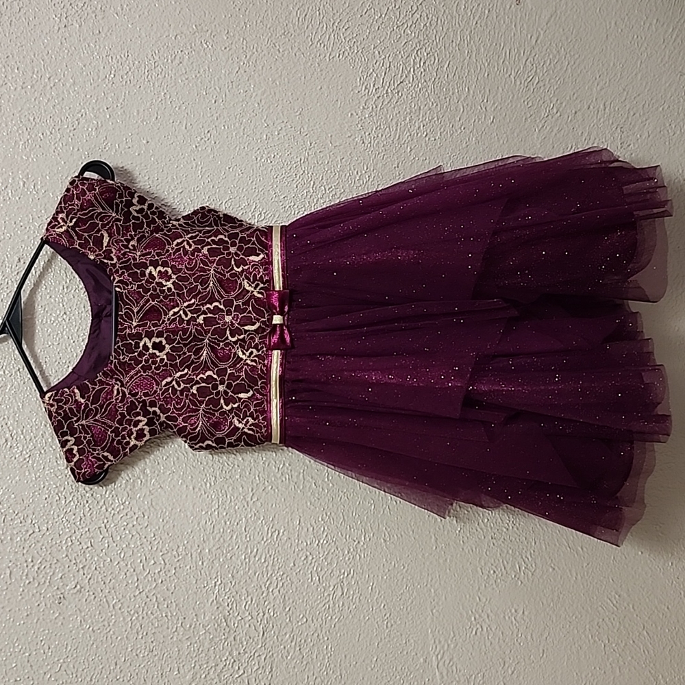 Girls Dress, Color purple, Size 10